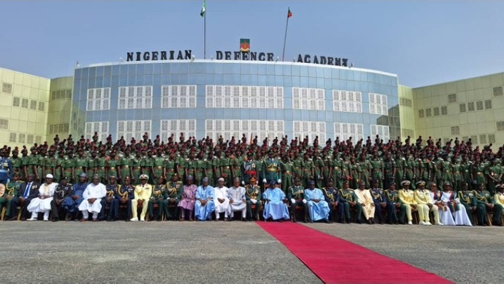 Tinubu in NDA Kaduna 