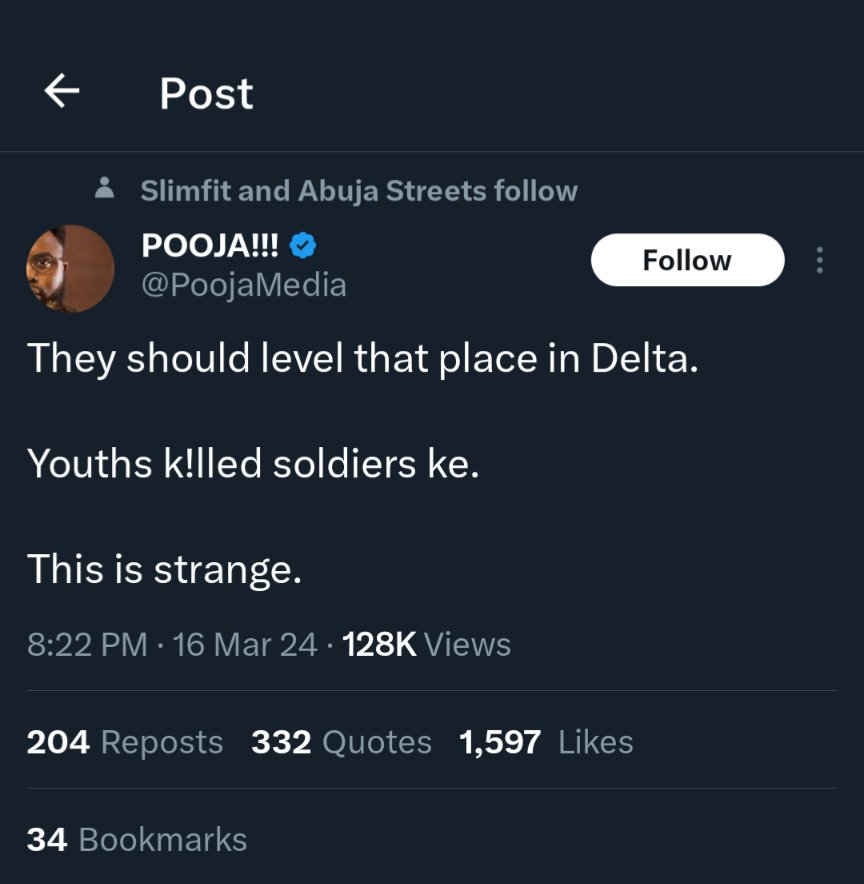 POOJA, Yoruba Ronu Charge Nigerian Military to Raze Down Community Where Soldiers Killed in Delta