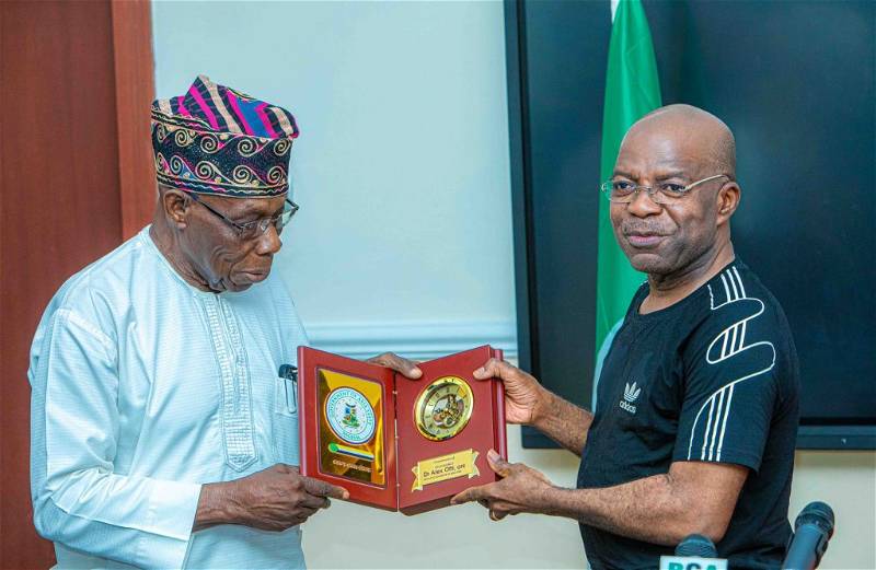 I Hope Your Colleagues will Follow Your Footsteps - Obasanjo Commends Otti for Abolishing Ex-Govs’ Deputies’ Pension