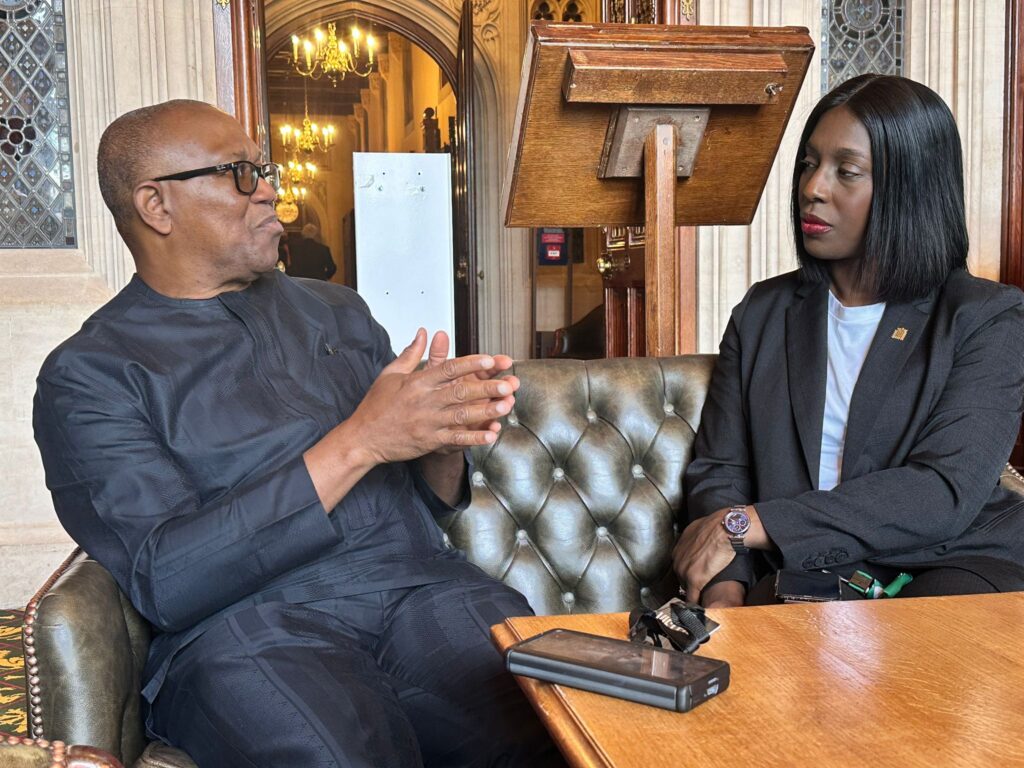 Florence Eshalomi and Peter Obi 