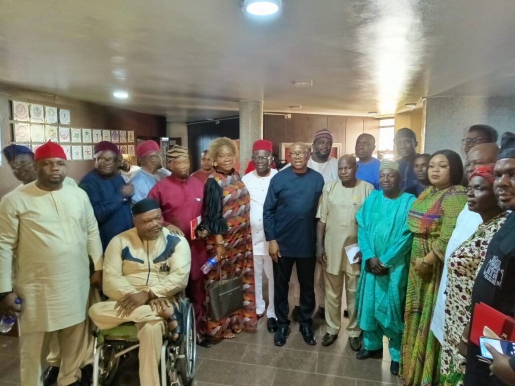 Peter Obi at NLC Political Comission 