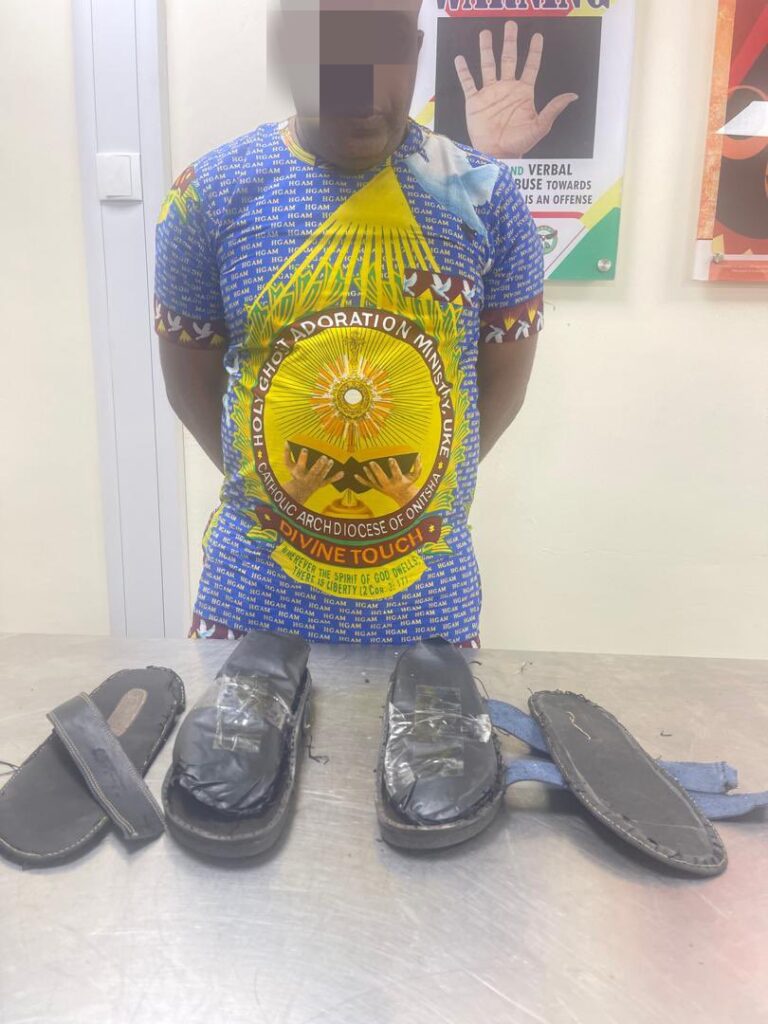 Man Dressed In Catholic Church Uniform Caught With Europe-Bound Cocaine Concealed In Sandals