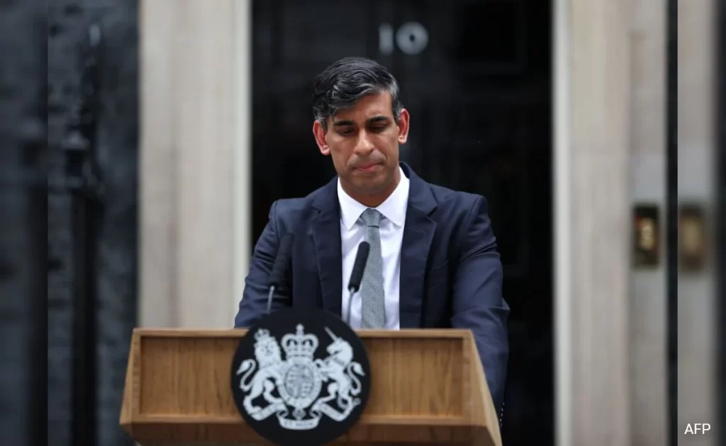 Rishi Sunak Resigns As Conservative Party Leader After Resounding Defeat To Labour Party