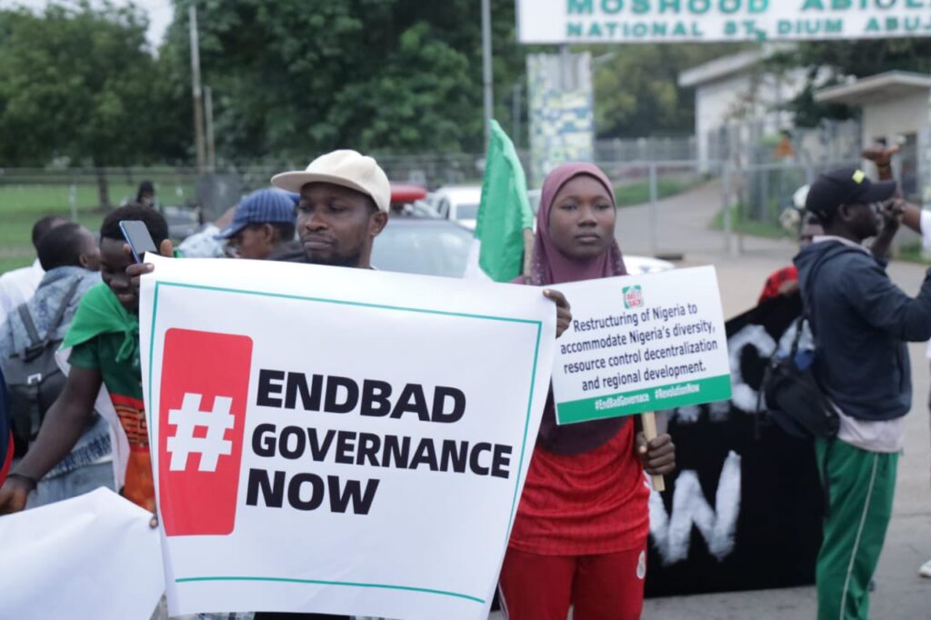 EndBadGovernance Protesters 