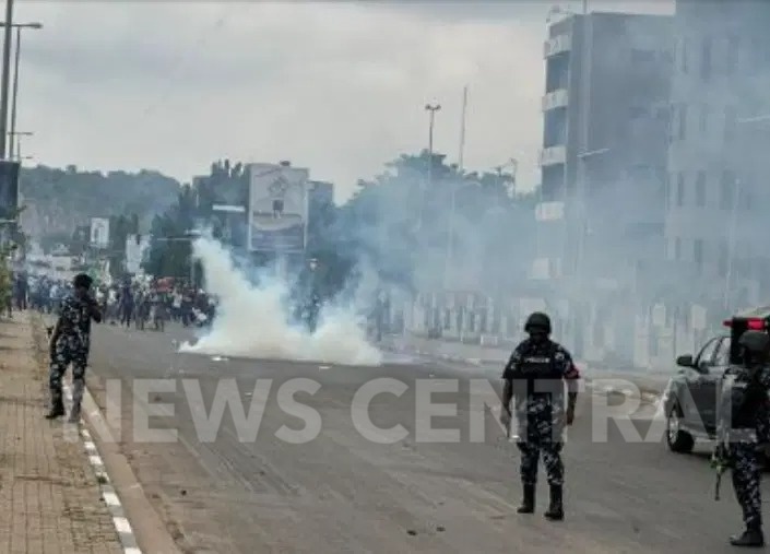 Trader Shot Dead, Two Police Officers Killed as IMN Protest in Abuja