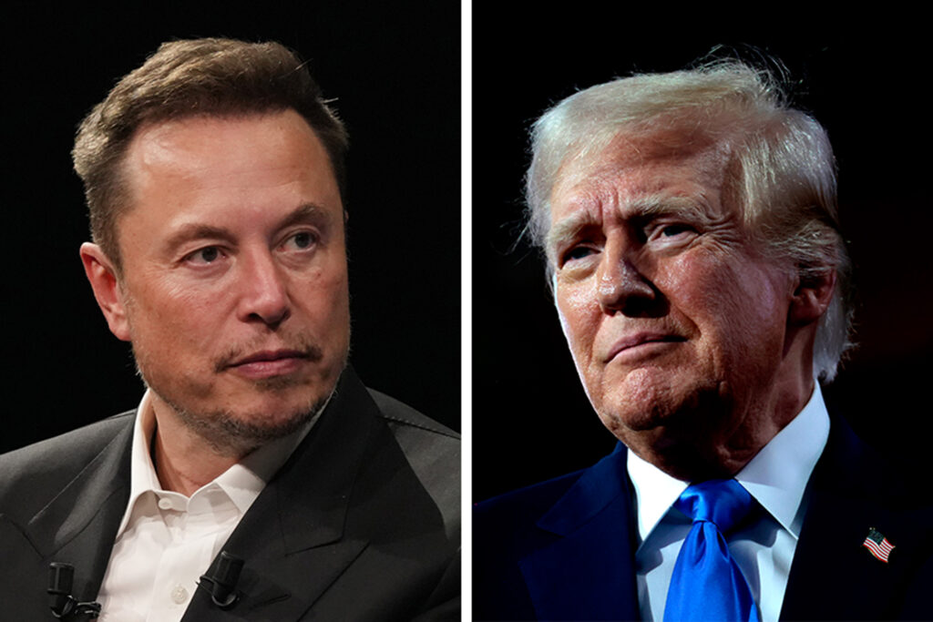 Elon Musk and Donald Trump 