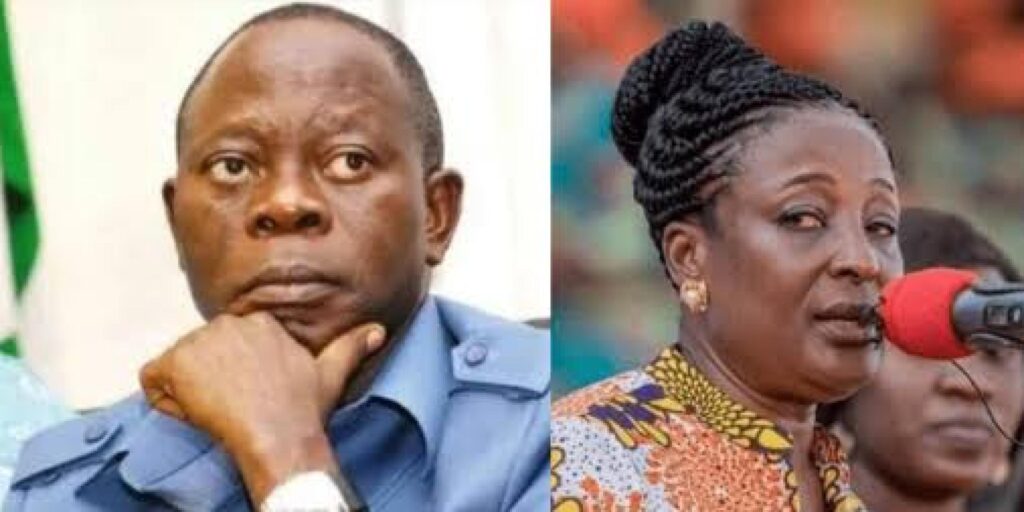 Edo Governor Obaseki’s Wife Replies Oshiomhole