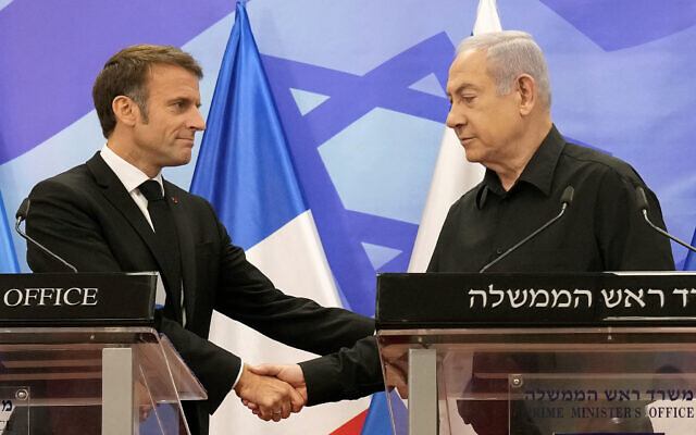 Netanyahu Condemns Macron for Urging Arms Embargo on Israel