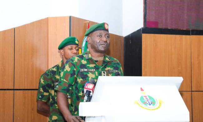 The Chief of Defence Staff, General Christopher Musa