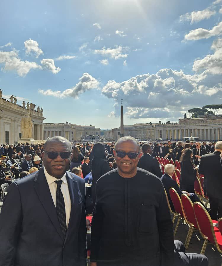 Obi and Fayemi at Pope Leo Inauguration