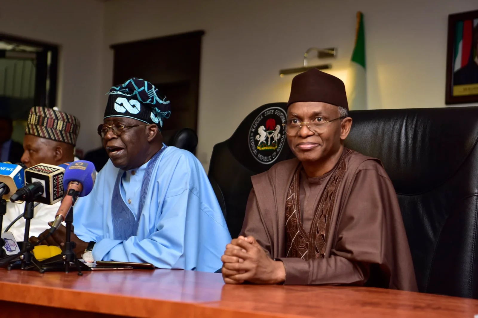 Nasir El-Rufai and Bola Tinubu. Credit: Cable NG