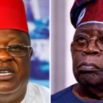 David Umahi and Bola Tinubu. Credit: Channels TV