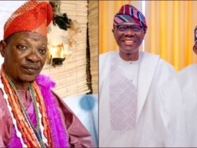 Lalude, Sanwo-Olu and Tinubu. Credit: GistReel