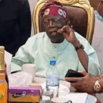 Tinubu with toothpick. Credit: People Gazette