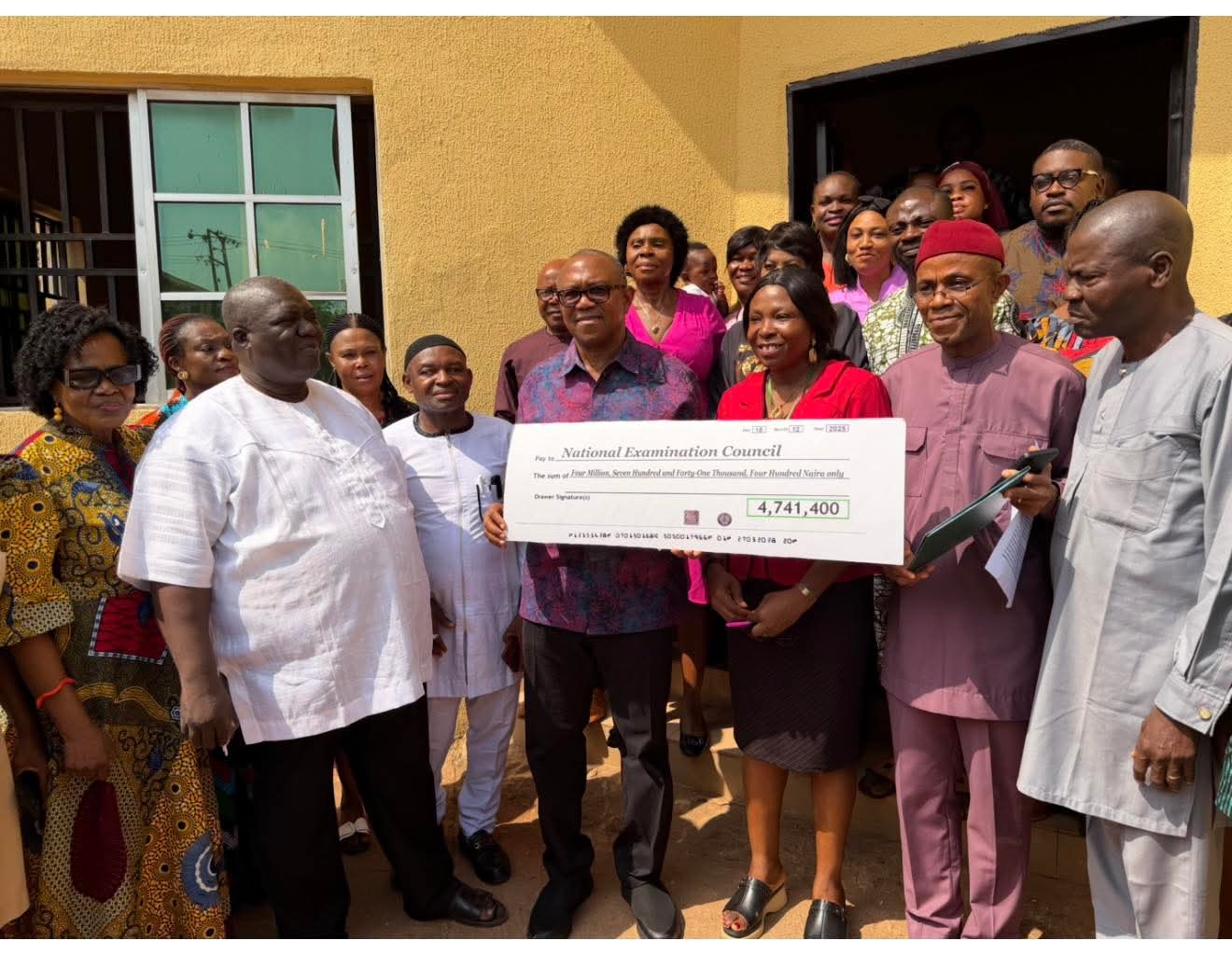 Peter Obi and NECO Officials