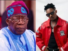 Bola Tinubu and Nigerian Rapper Jesse Jagz Abaga