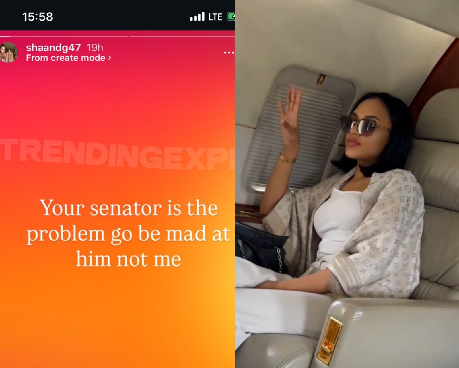 Senator Oshiomhole SA Mistress Leshaan Dagama