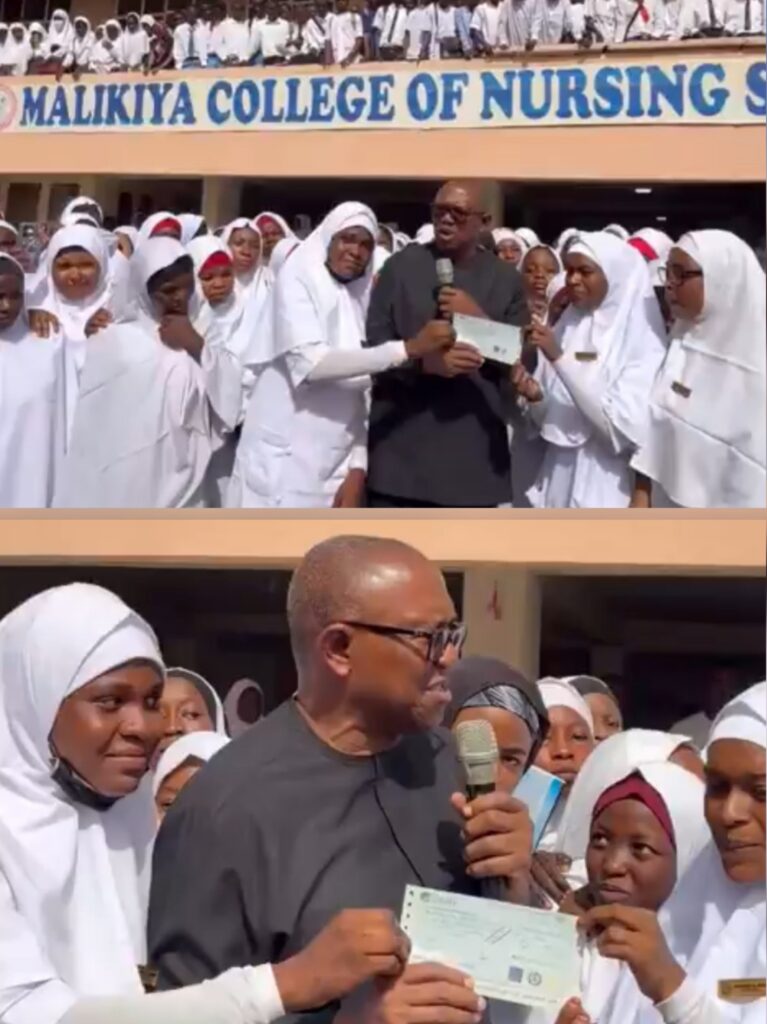 Peter Obi Expands Education Drive, Awards ₦10m Scholarship to Vulnerable Nursing Students in Bauchi