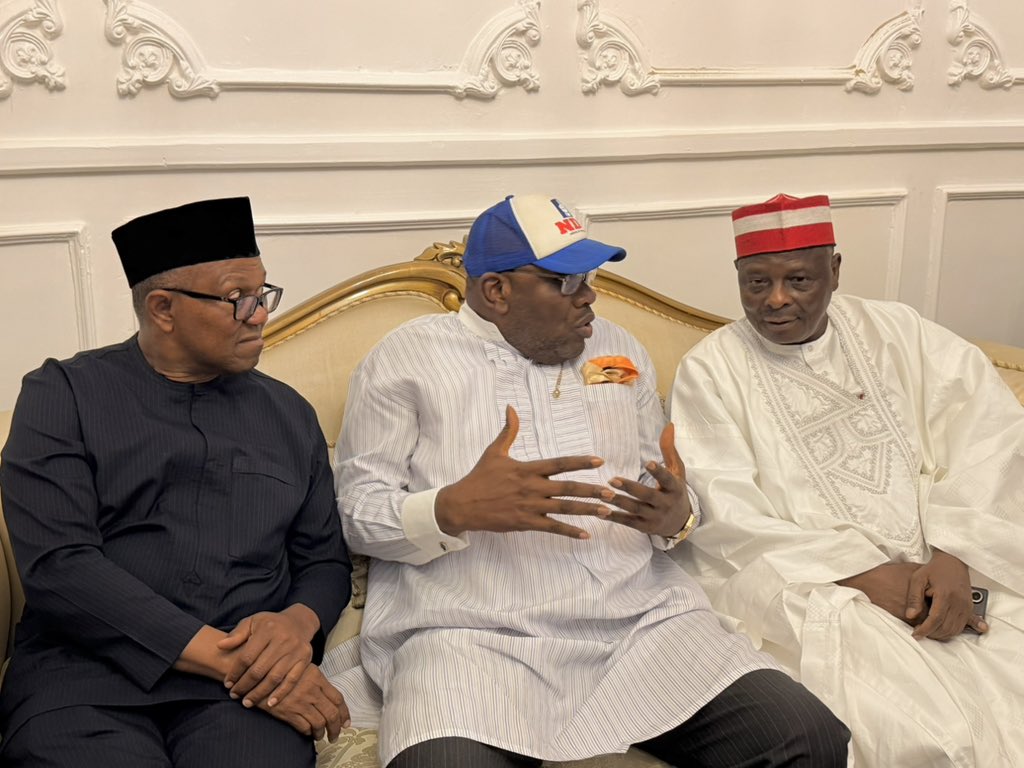 Peter Obi, Kwankwaso meet NDC Leadership